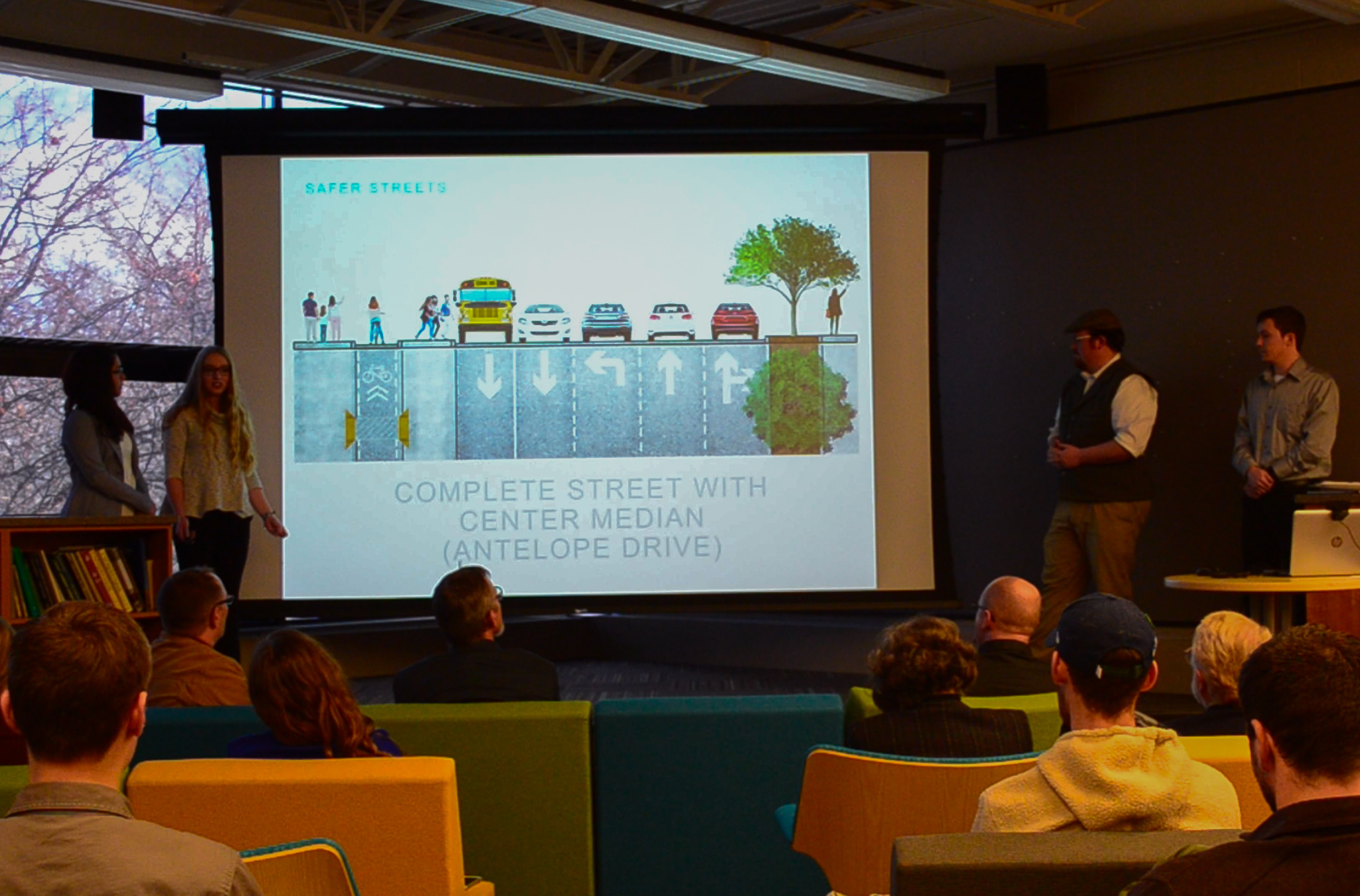 Students present about developing safer streets