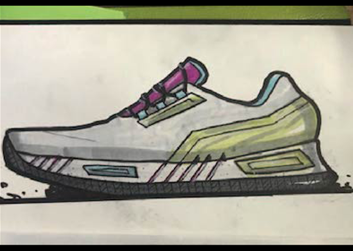 shoe sketch by Doug Hintze