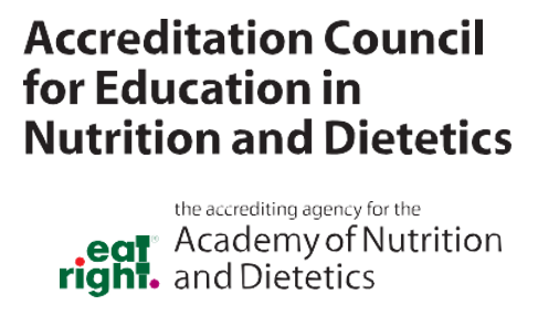 Accreditation Council for Education in Nutrition and Dietetics, Eat Right, the accrediting agency for the Academy of Nutrition and Dietetics