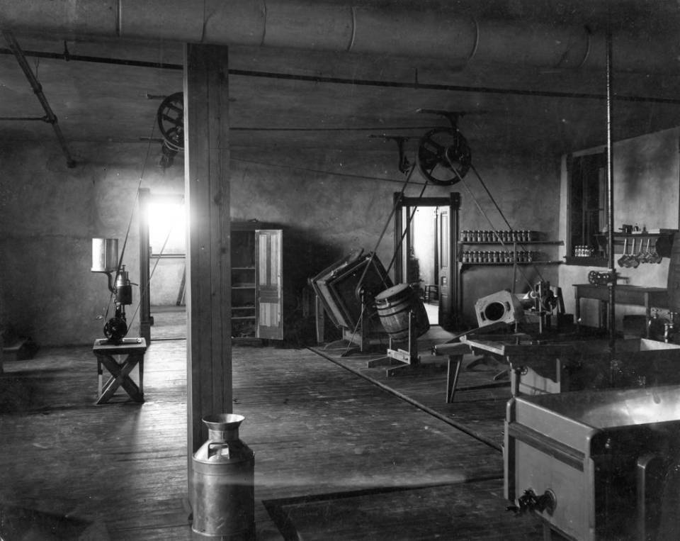 Old Main basement as a old cheese production lab